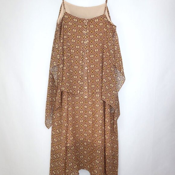 Theory Dafeon Silk Swing Dress Small Petite Tiered Asymmetric Romantic Fairycore - Picture 4 of 12